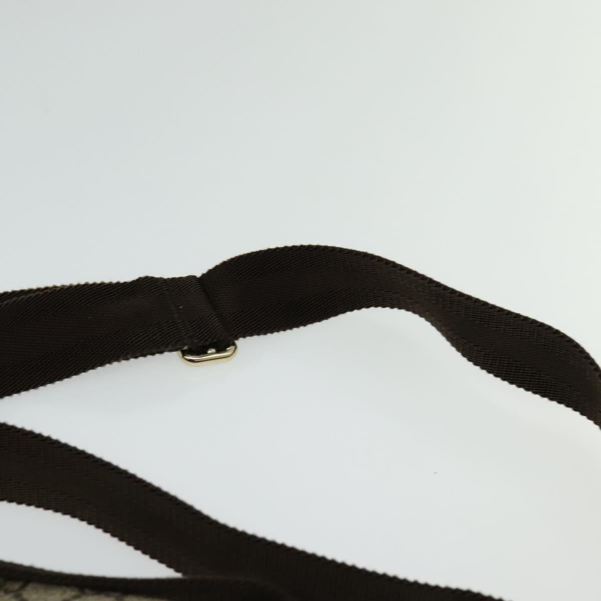 GUCCI GG Supreme Shoulder Bag PVC Beige Gold 223666 Auth yk18788