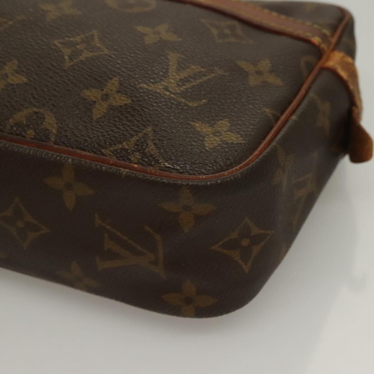 LOUIS VUITTON Monogram Compiegne 23 Clutch Bag M51847 LV Auth yk18793