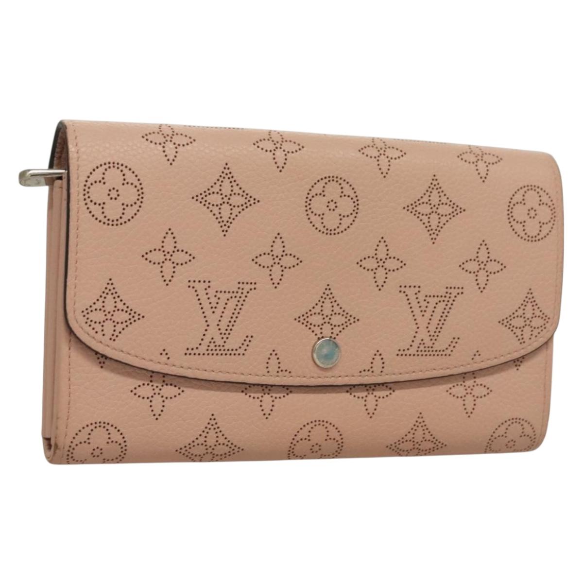 LOUIS VUITTON Mahina Portefeuille Iris Long Wallet Pink M60145 LV Auth yk18803