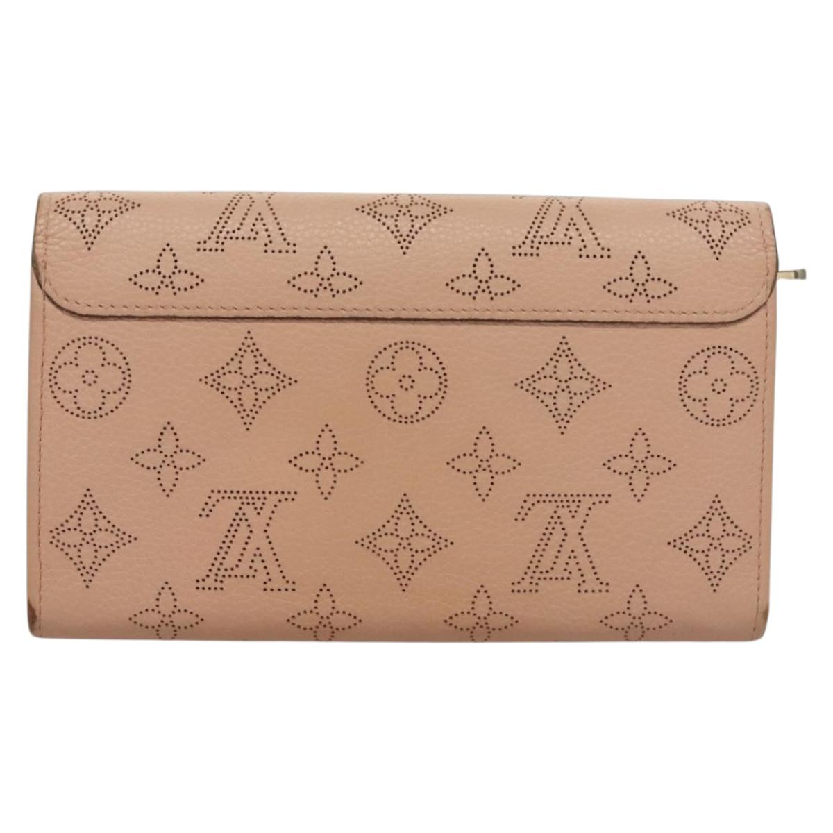 LOUIS VUITTON Mahina Portefeuille Iris Long Wallet Pink M60145 LV Auth yk18803