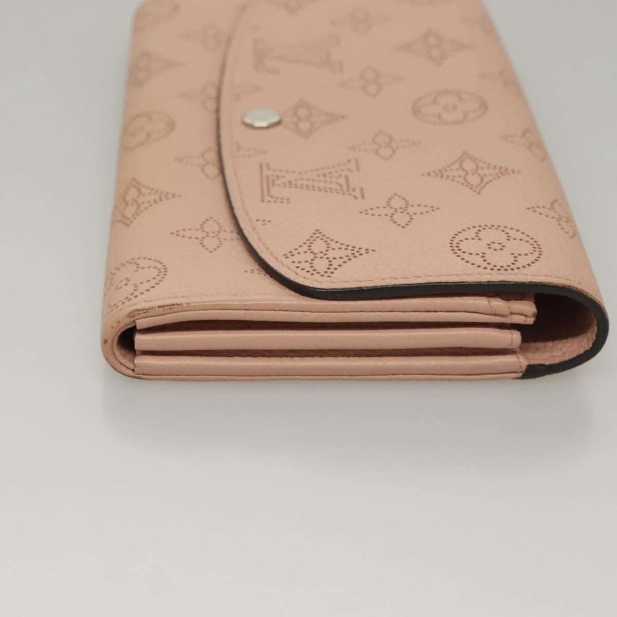 LOUIS VUITTON Mahina Portefeuille Iris Long Wallet Pink M60145 LV Auth yk18803