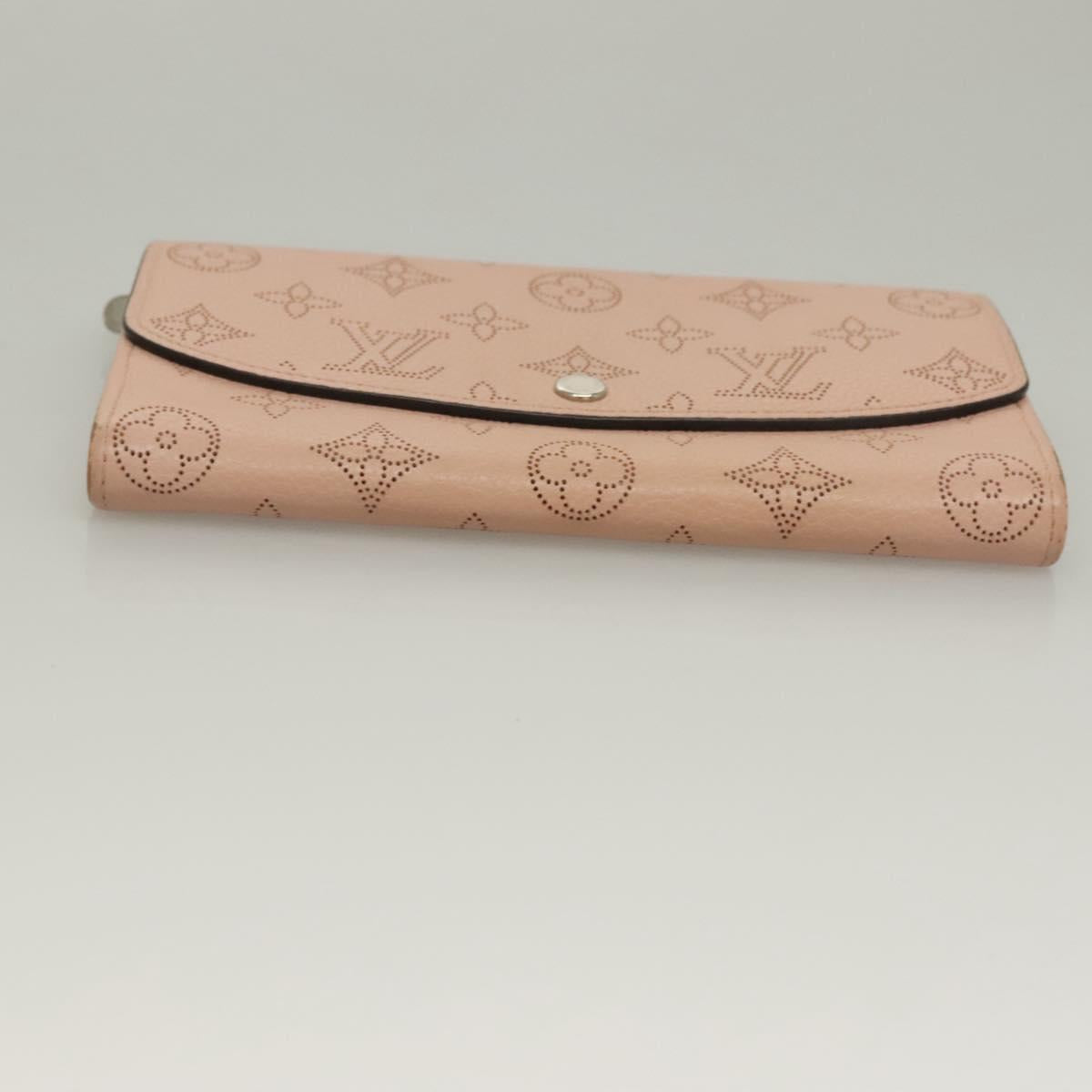 LOUIS VUITTON Mahina Portefeuille Iris Long Wallet Pink M60145 LV Auth yk18803