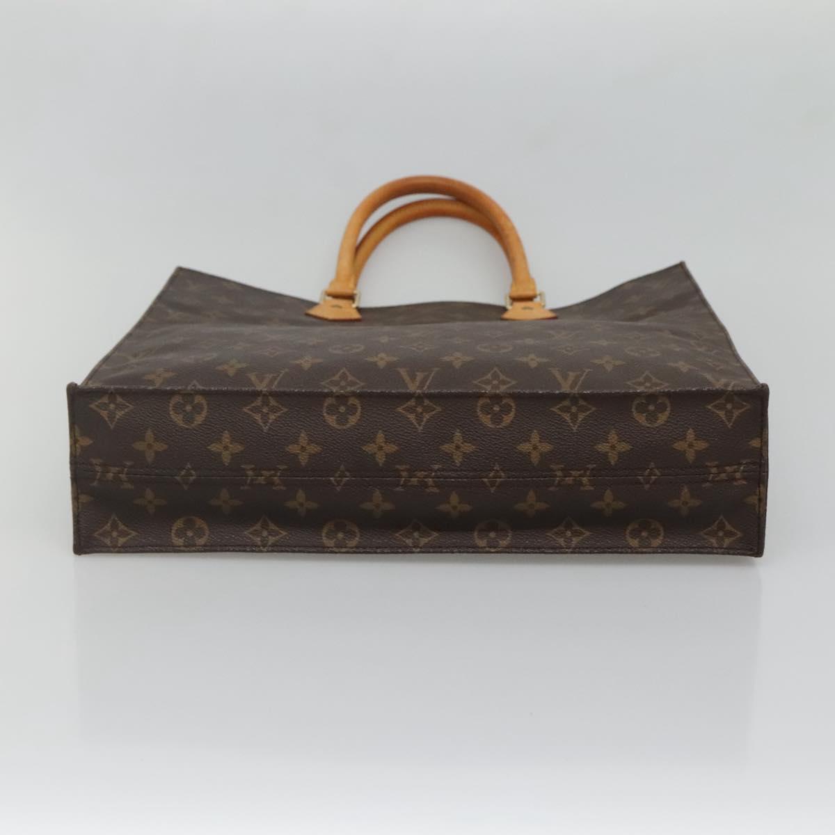 LOUIS VUITTON Monogram Sac Plat Hand Bag M51140 LV Auth yk18804