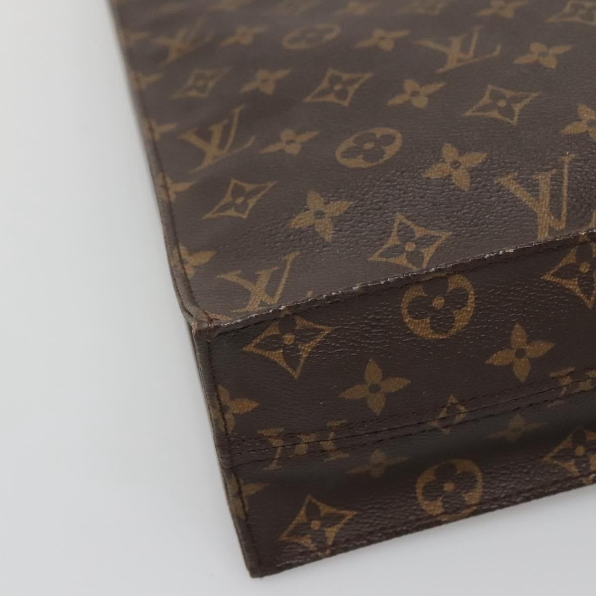 LOUIS VUITTON Monogram Sac Plat Hand Bag M51140 LV Auth yk18804
