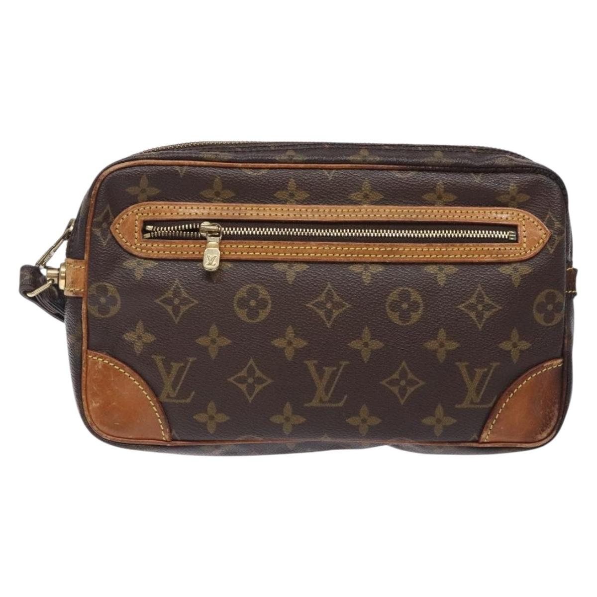 LOUIS VUITTON Monogram Marly Dragonne GM Clutch Bag M51825 LV Auth yk18831