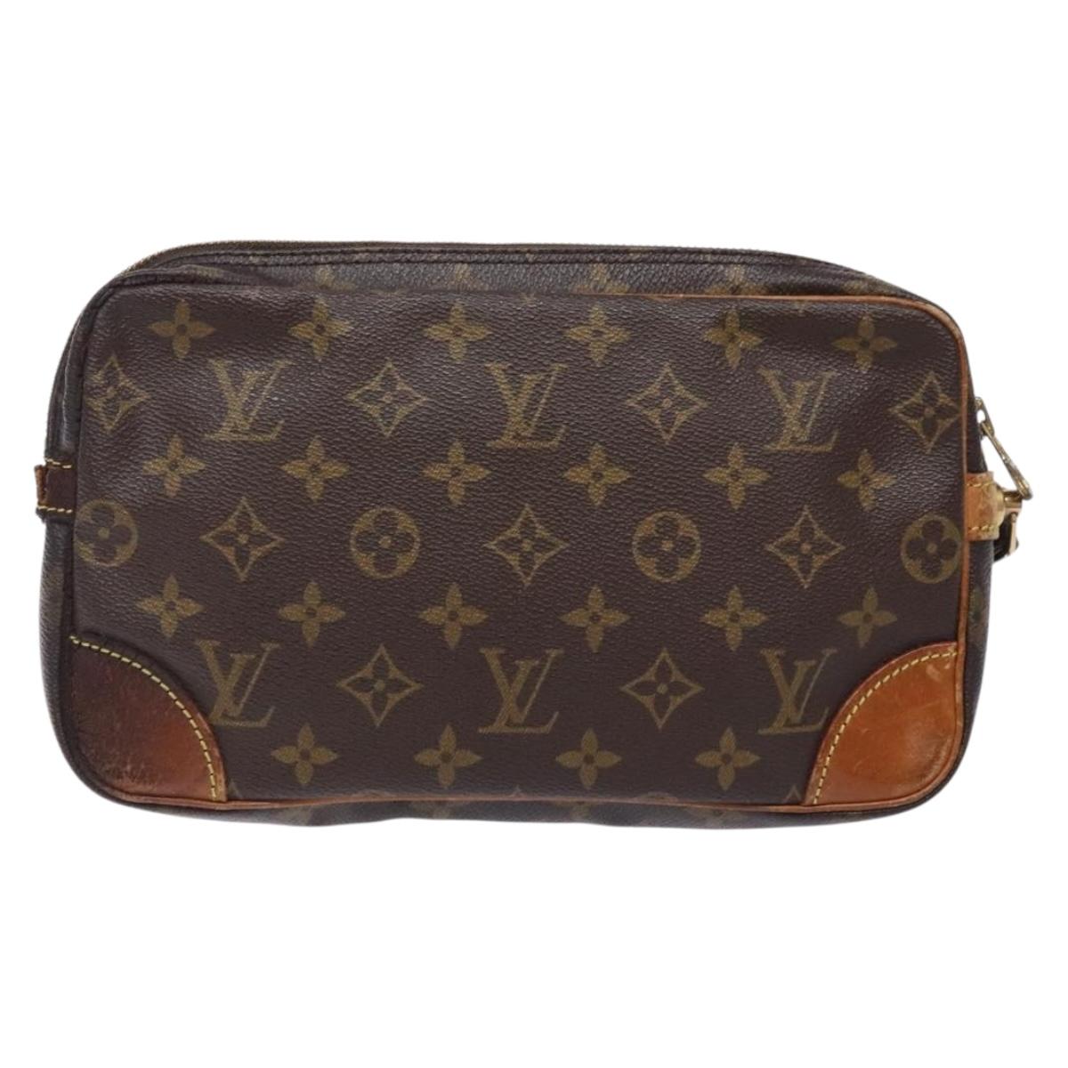 LOUIS VUITTON Monogram Marly Dragonne GM Clutch Bag M51825 LV Auth yk18831