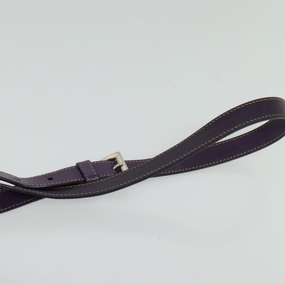 PRADA Shoulder Bag Nylon Purple Silver Auth yk18838