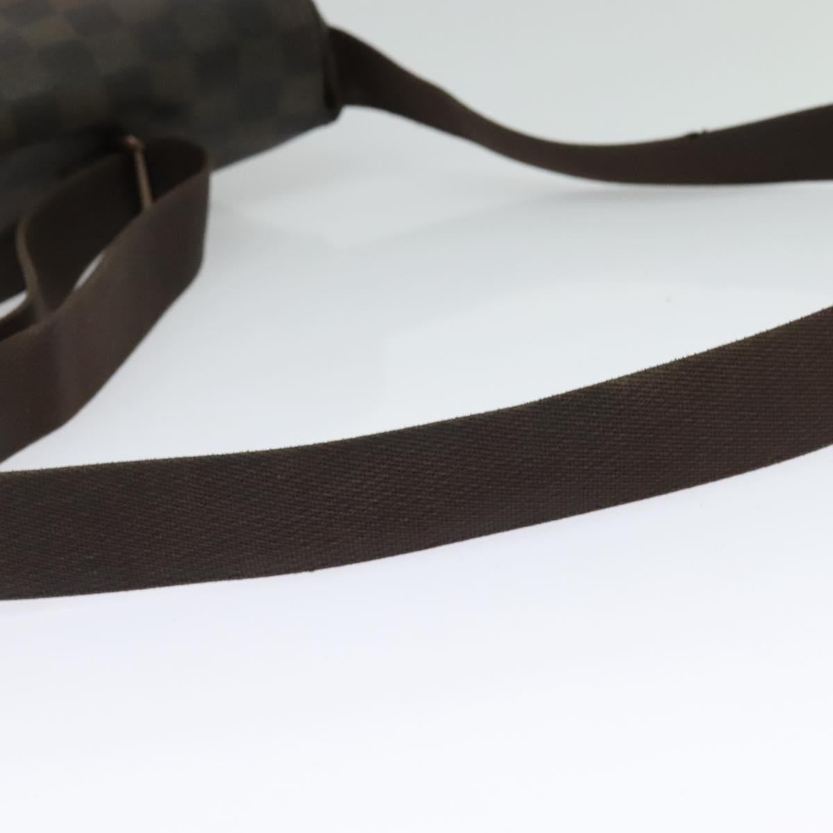 LOUIS VUITTON Damier Ebene Brooklyn PM Shoulder Bag N51210 LV Auth yk18854