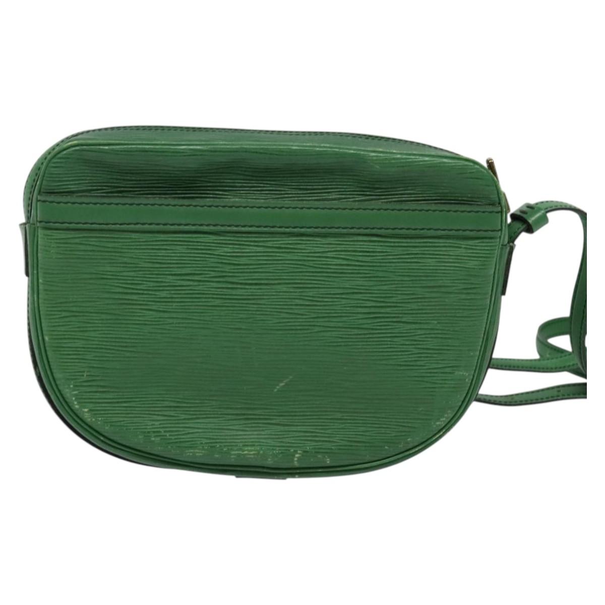LOUIS VUITTON Epi Jeune Fille MM Shoulder Bag Green M52154 LV Auth yk18866