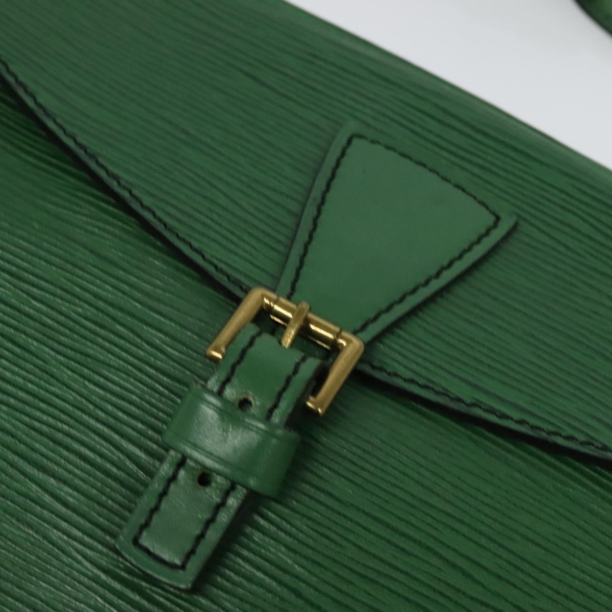 LOUIS VUITTON Epi Jeune Fille MM Shoulder Bag Green M52154 LV Auth yk18866