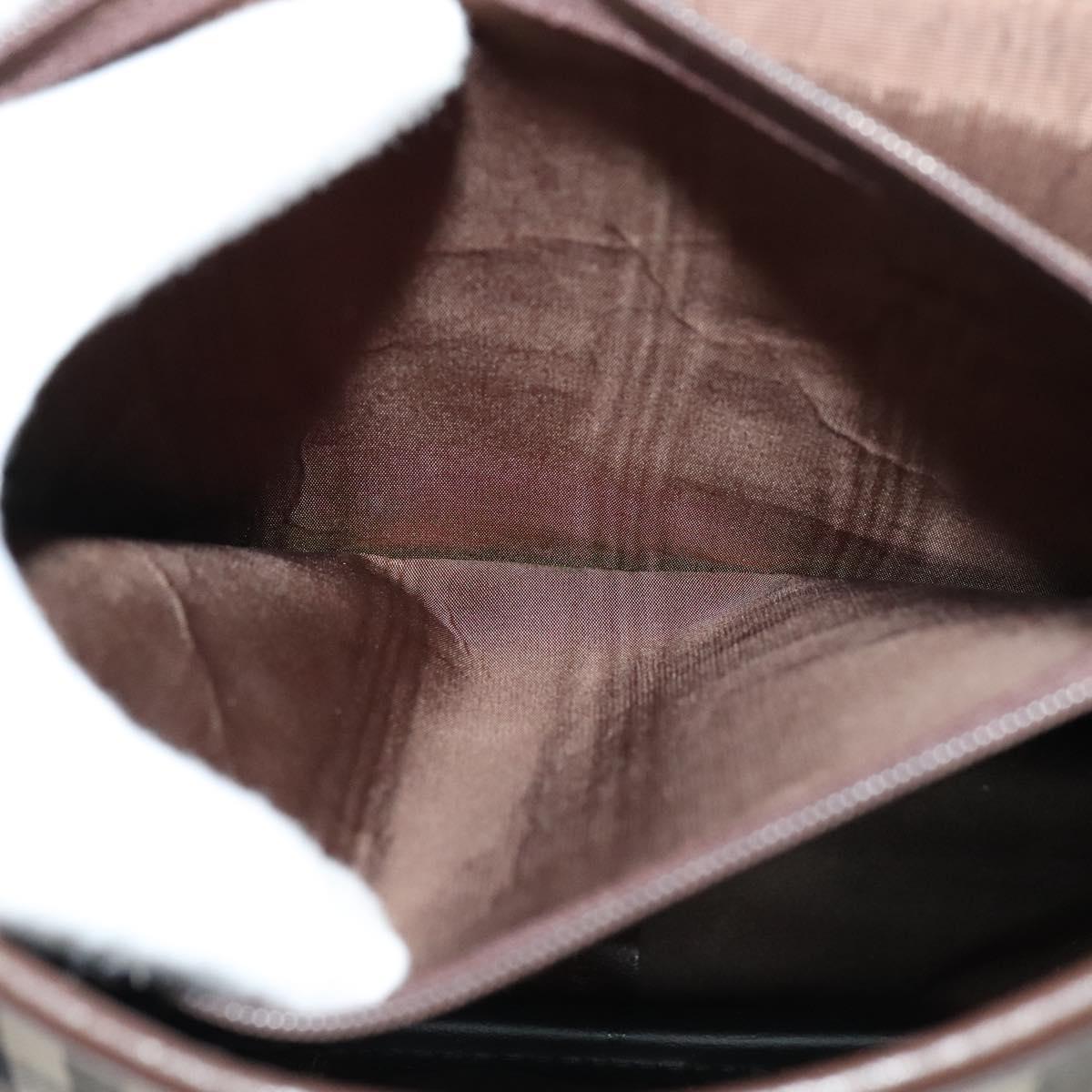 Burberrys Nova Check Shoulder Bag Canvas Leather Beige Gold Auth yk18913