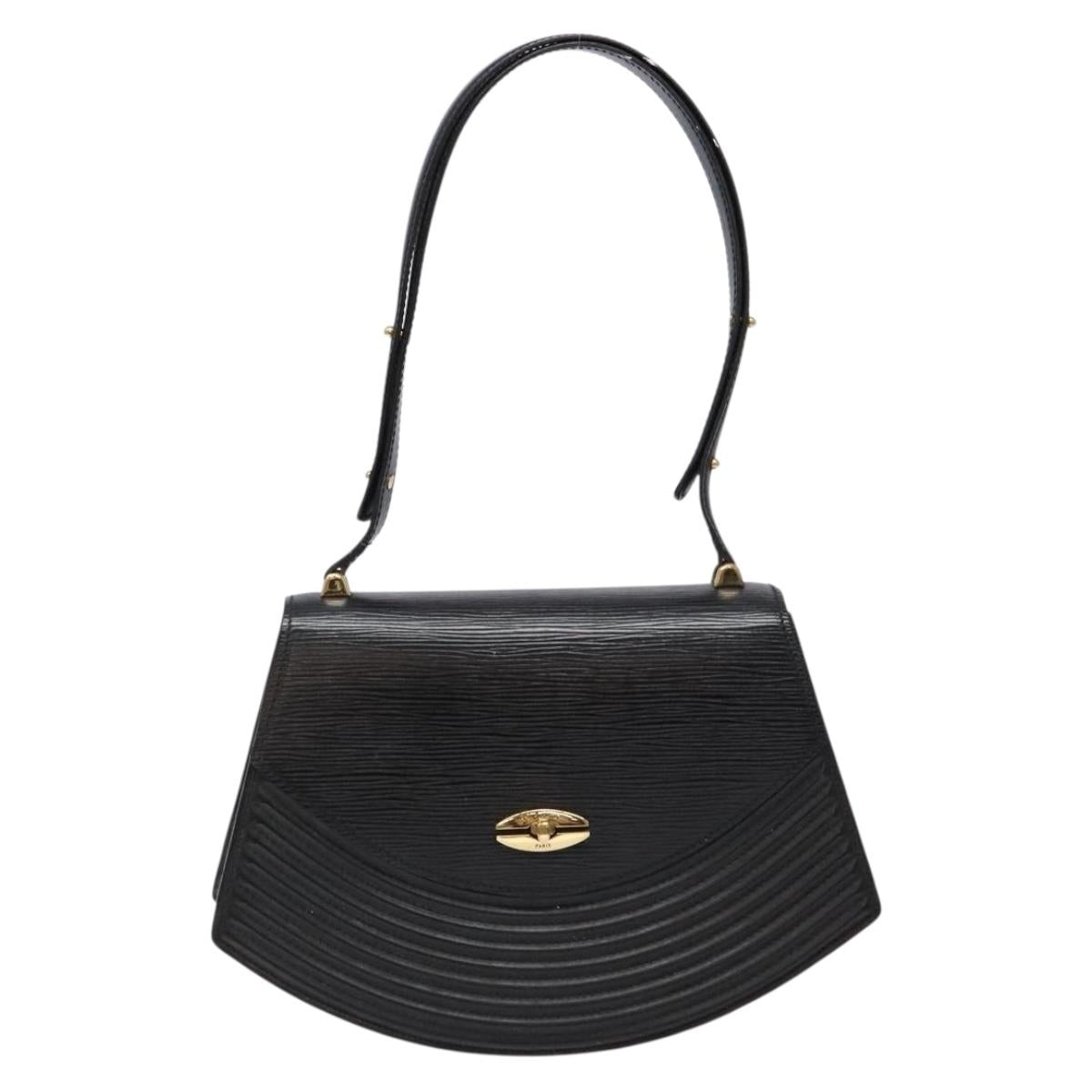 LOUIS VUITTON Epi Tilsitt Shoulder Bag Black M52482 LV Auth yk18938