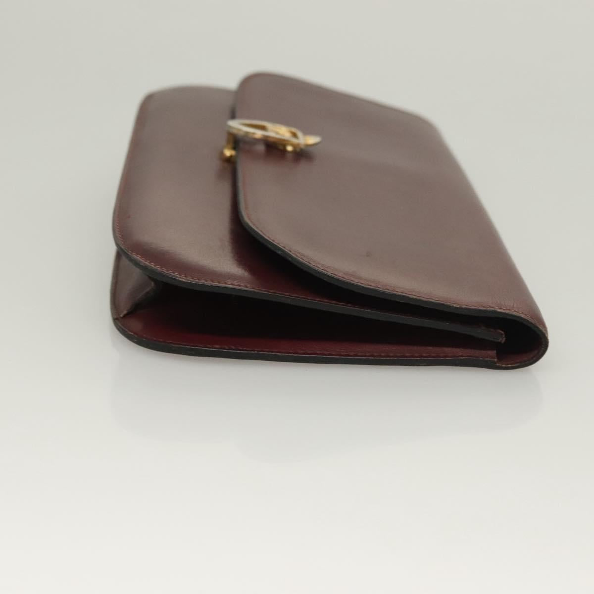 CELINE Macadam Canvas Pouch Clutch Bag 2Set Brown Auth yk18950