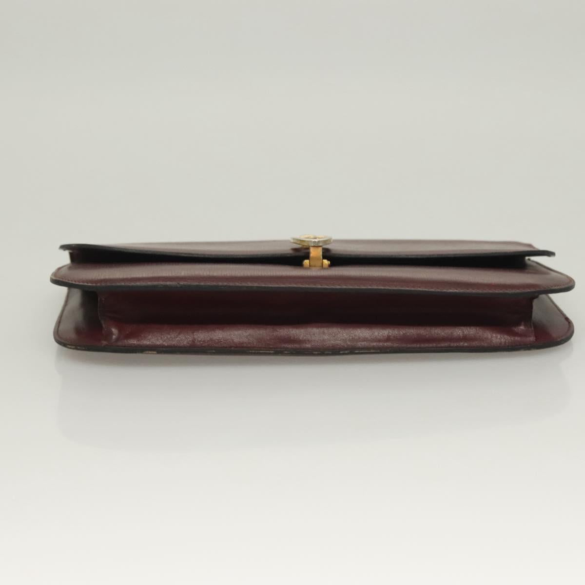 CELINE Macadam Canvas Pouch Clutch Bag 2Set Brown Auth yk18950