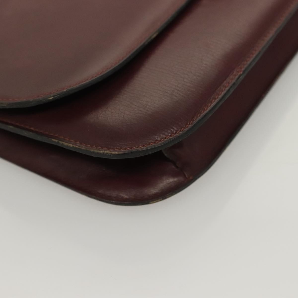 CELINE Macadam Canvas Pouch Clutch Bag 2Set Brown Auth yk18950
