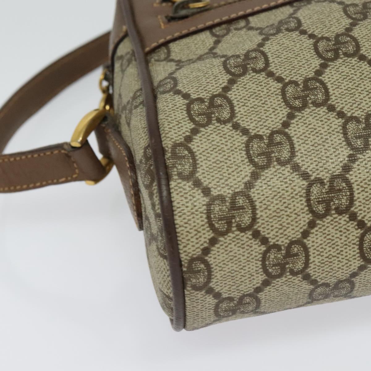 GUCCI GG Supreme Web Sherry Line Shoulder Bag PVC Beige 001 44 6655 Auth yk18967