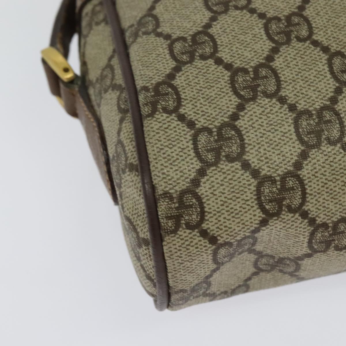 GUCCI GG Supreme Web Sherry Line Shoulder Bag PVC Beige 001 44 6655 Auth yk18967