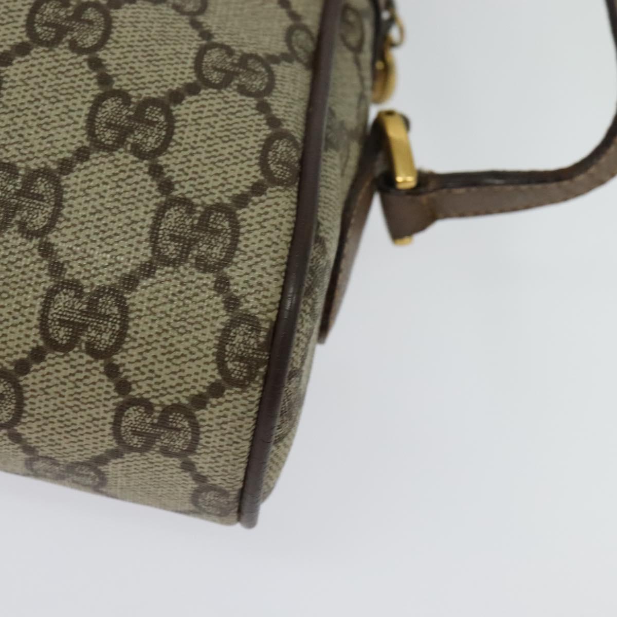 GUCCI GG Supreme Web Sherry Line Shoulder Bag PVC Beige 001 44 6655 Auth yk18967