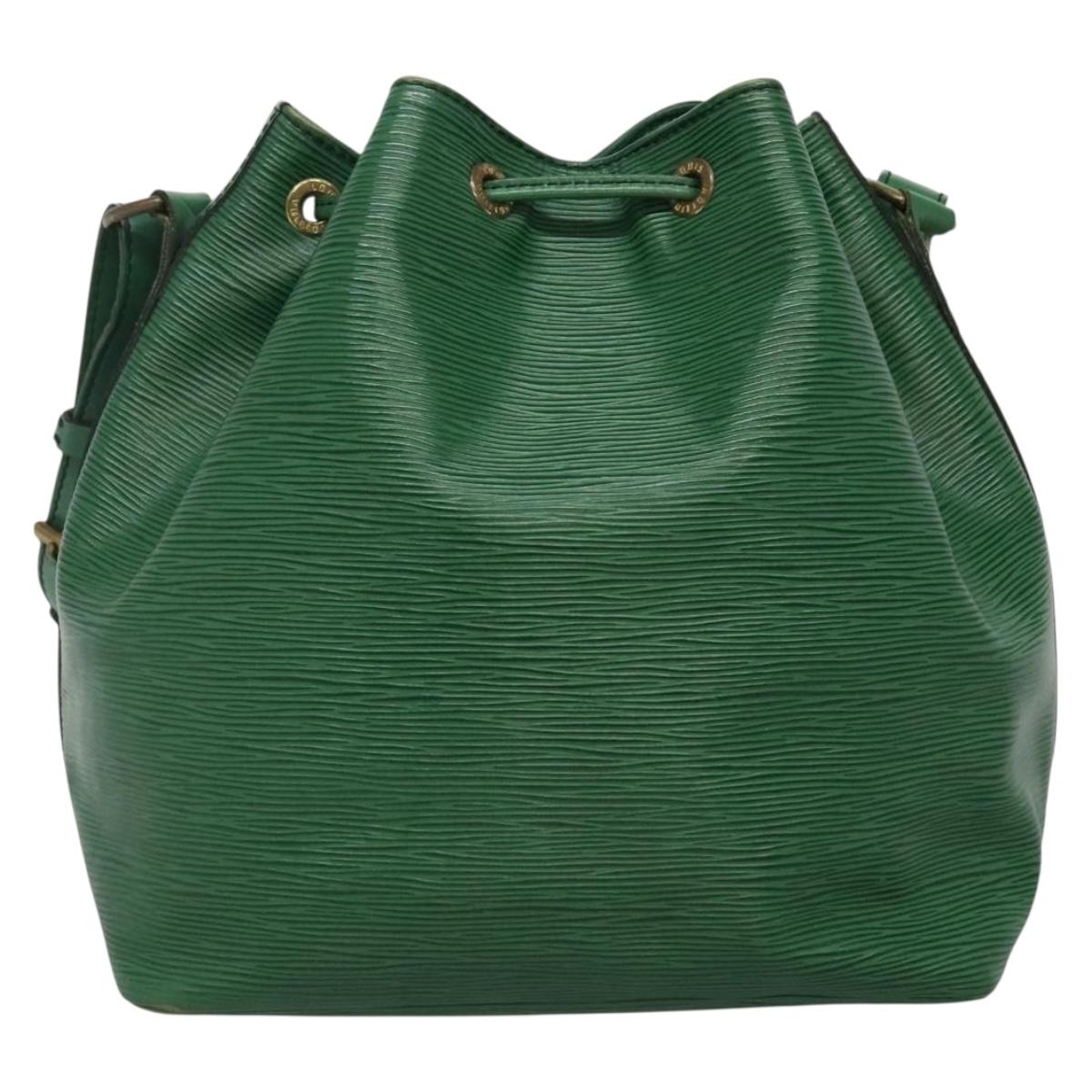 LOUIS VUITTON Epi Petit Noe Shoulder Bag Green M44104 LV Auth yk19009