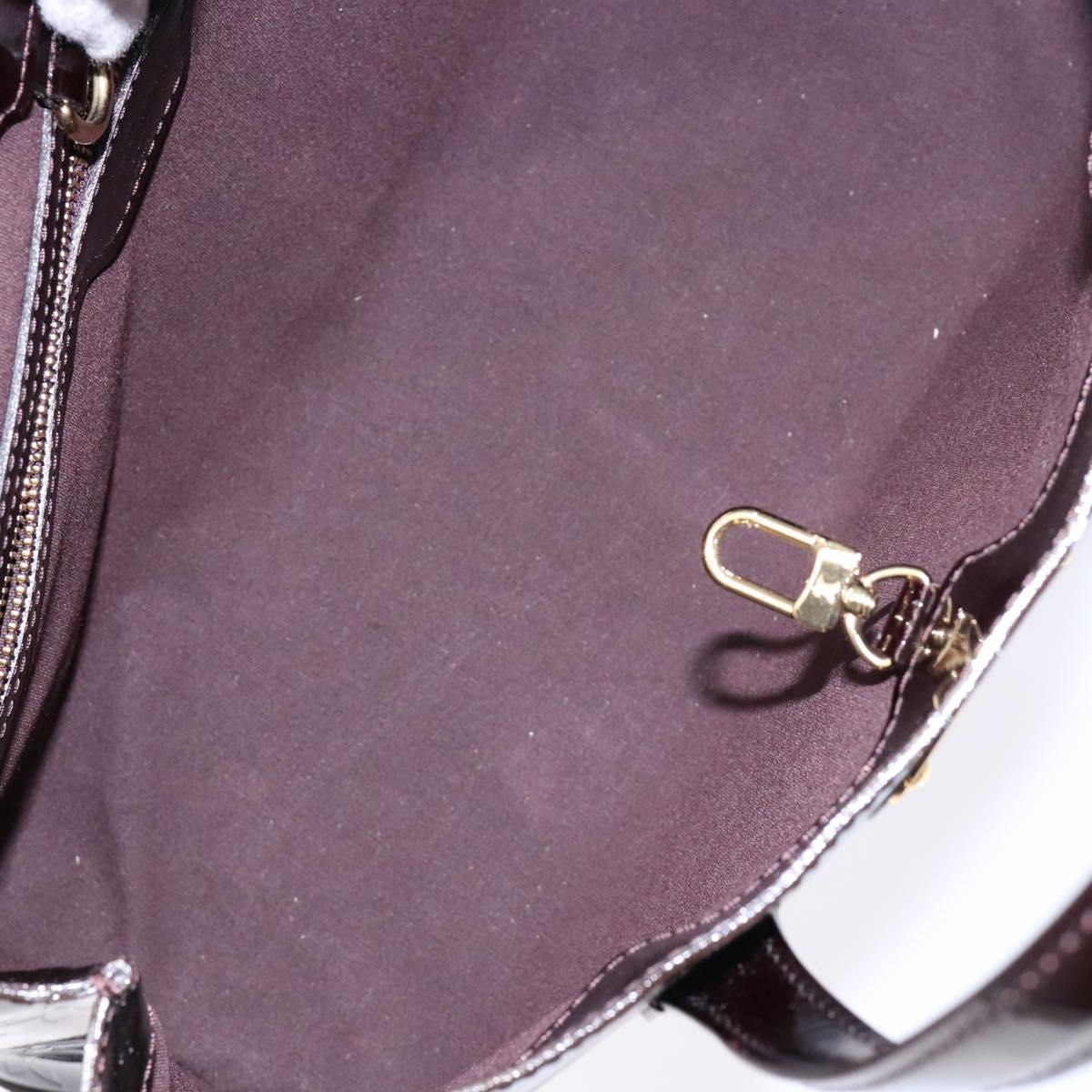 LOUIS VUITTON Monogram Vernis Wilshire PM Hand Bag Amarante M93641 Auth yk19019