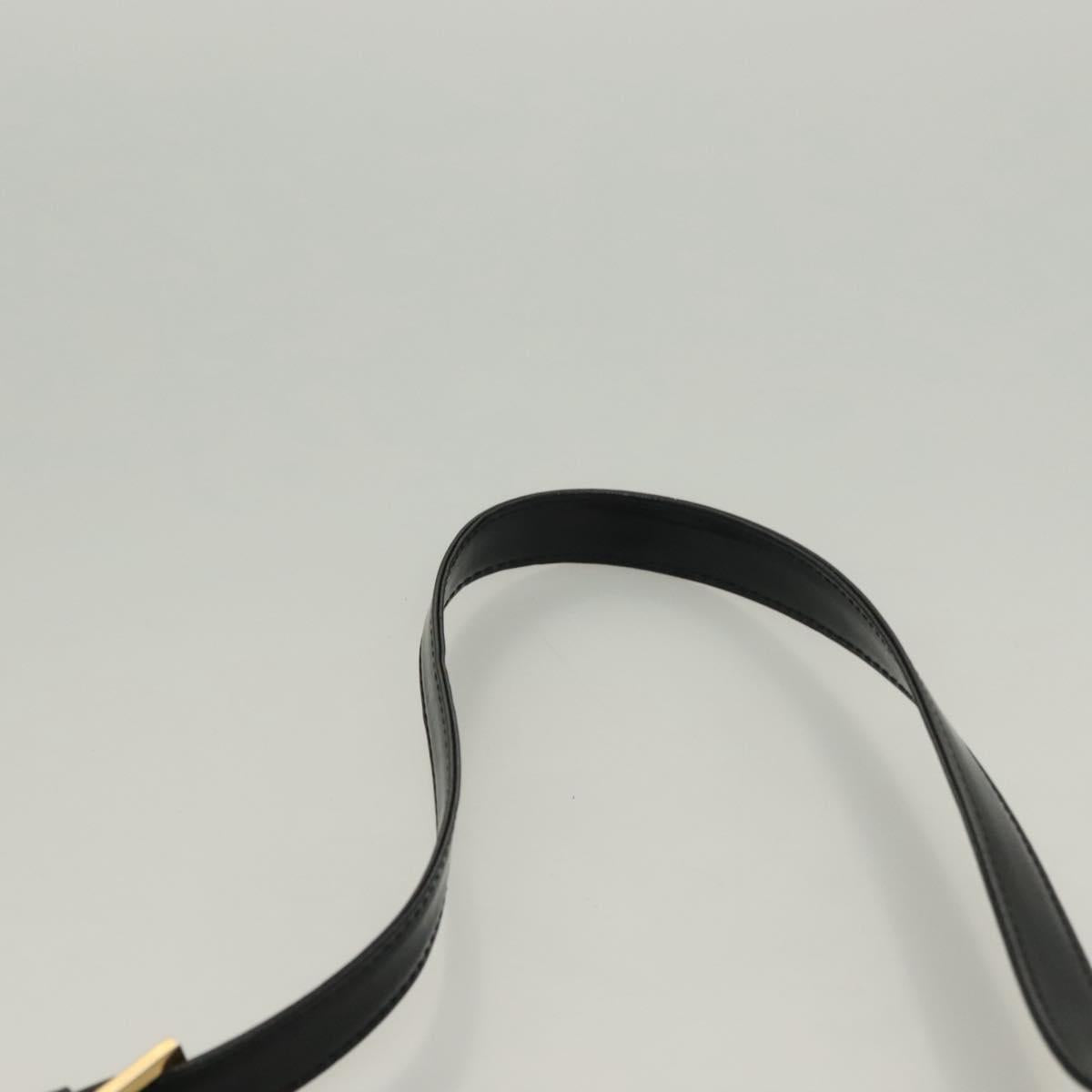 GIVENCHY Shoulder Bag Canvas Black Gold Auth yk19066