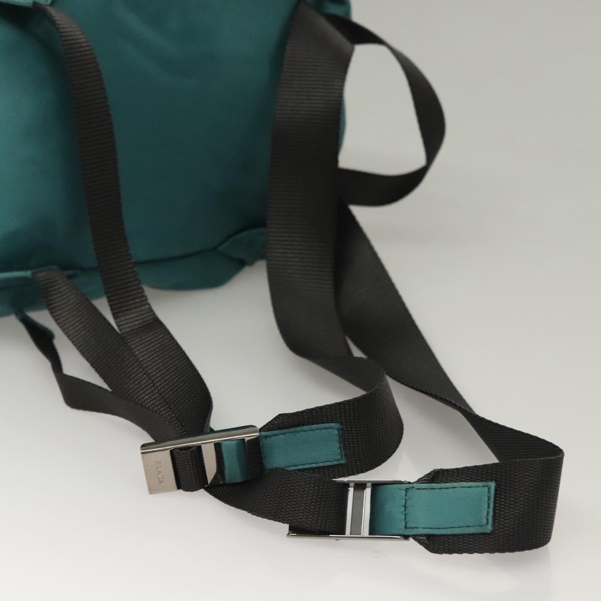 PRADA Backpack Satin Blue Auth yk19071