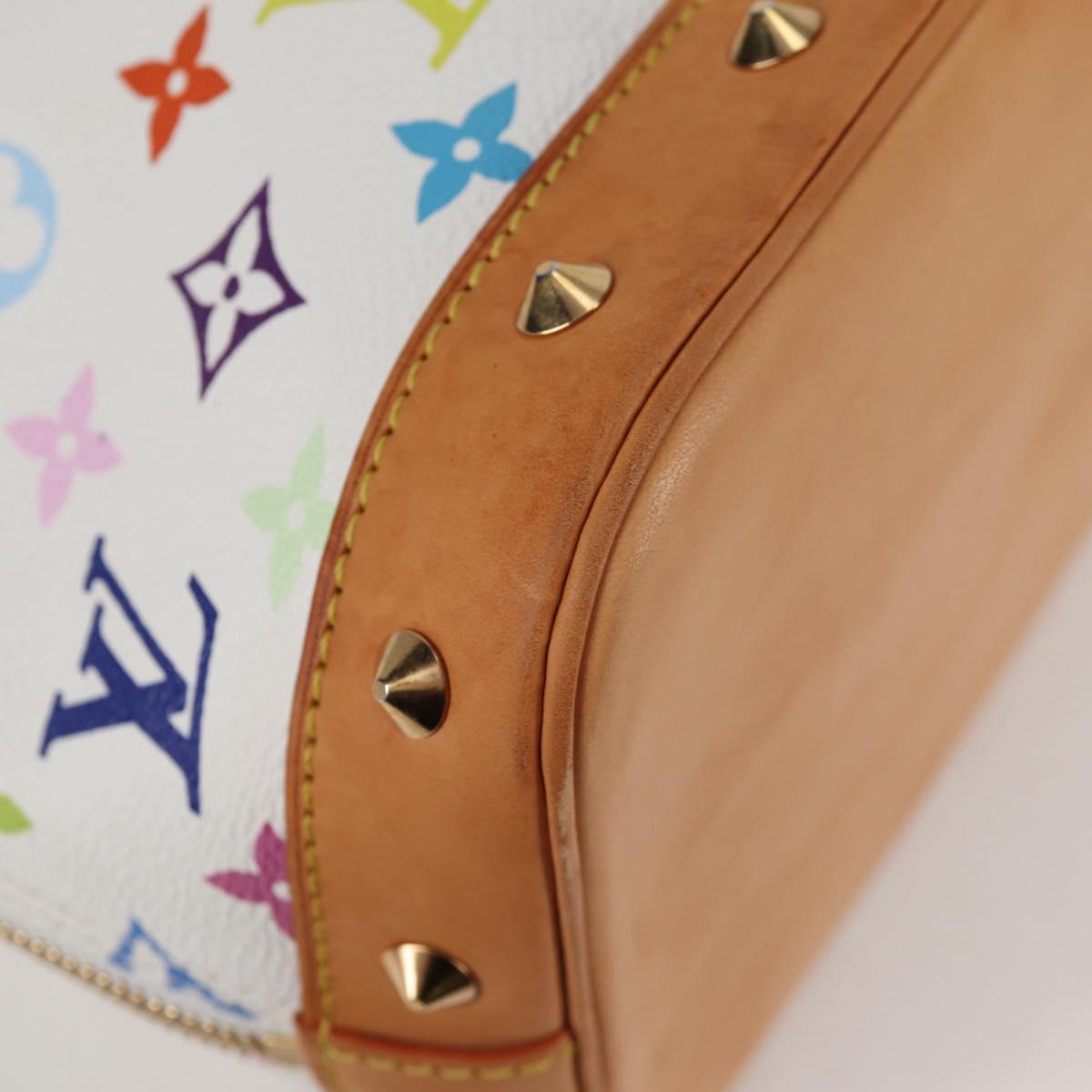 LOUIS VUITTON Monogram Multicolor Alma Hand Bag White M92647 LV Auth yk19104A