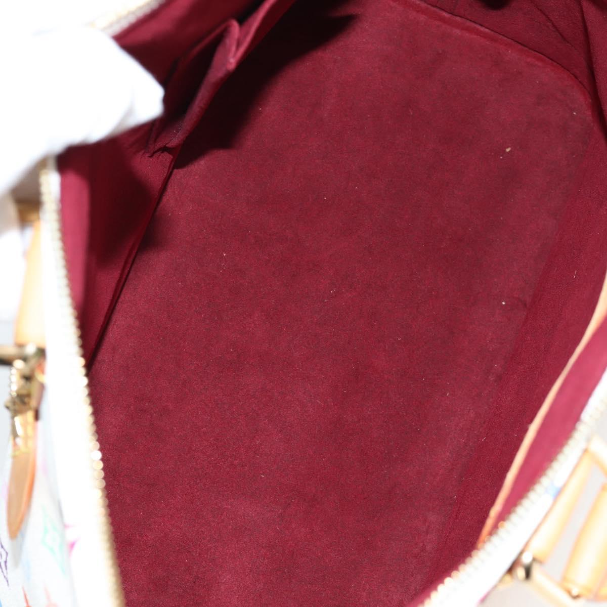 LOUIS VUITTON Monogram Multicolor Alma Hand Bag White M92647 LV Auth yk19104A