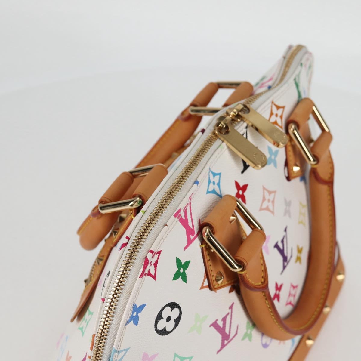 LOUIS VUITTON Monogram Multicolor Alma Hand Bag White M92647 LV Auth yk19104A