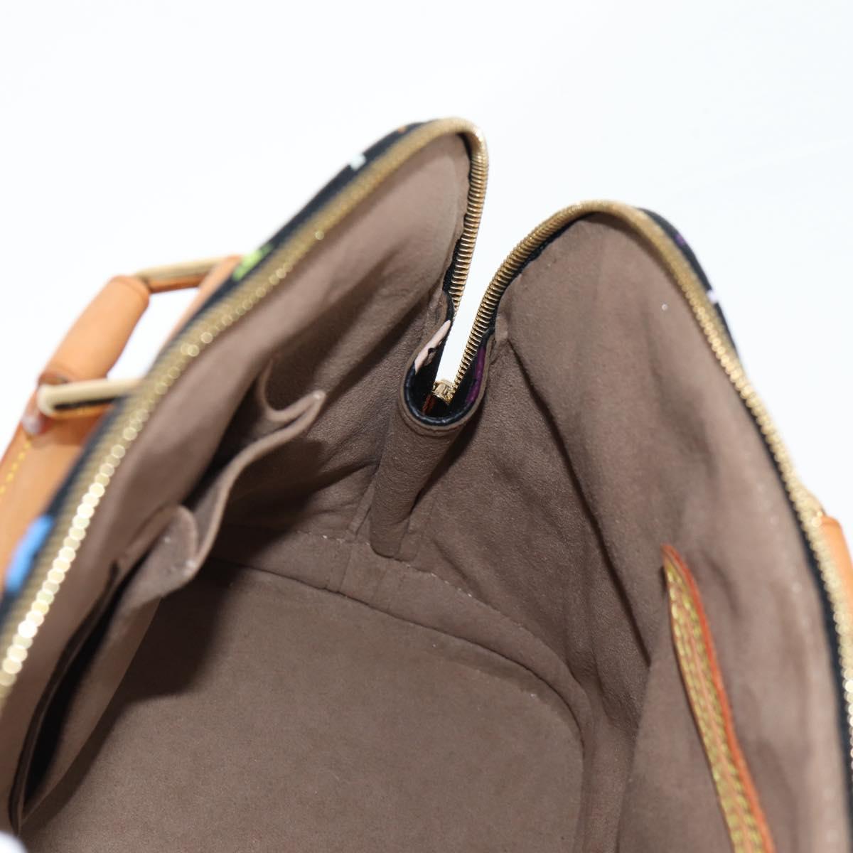 LOUIS VUITTON Monogram Multicolor Alma Hand Bag Black M92646 LV Auth yk19114A