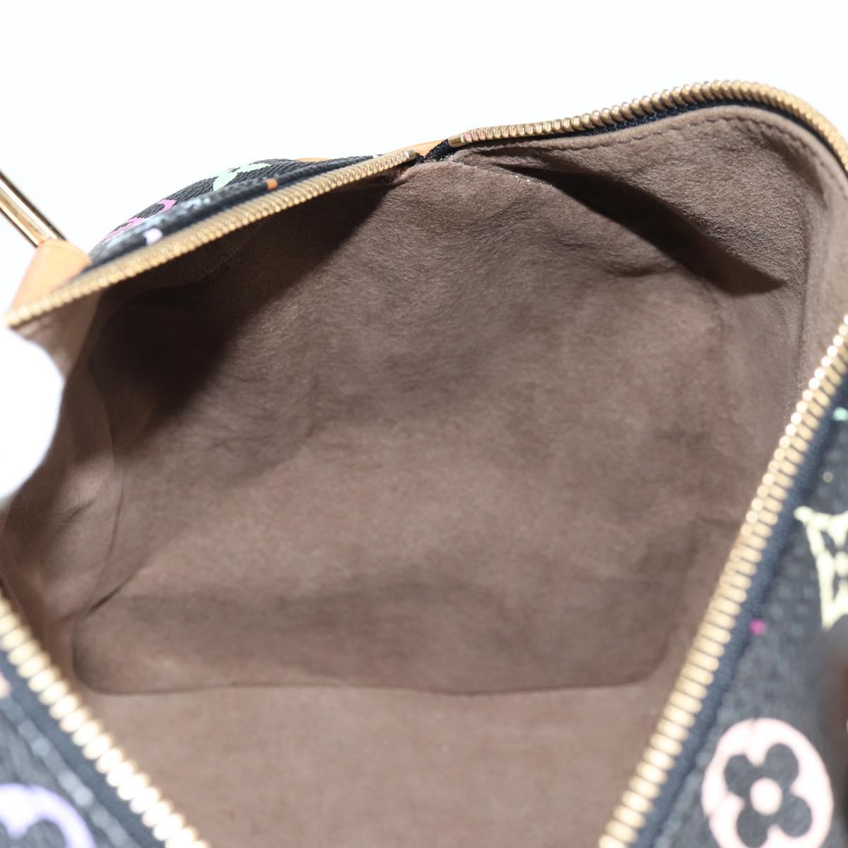 LOUIS VUITTON Monogram Multicolor Speedy 30 Hand Bag Black M92642 Auth yk19115V