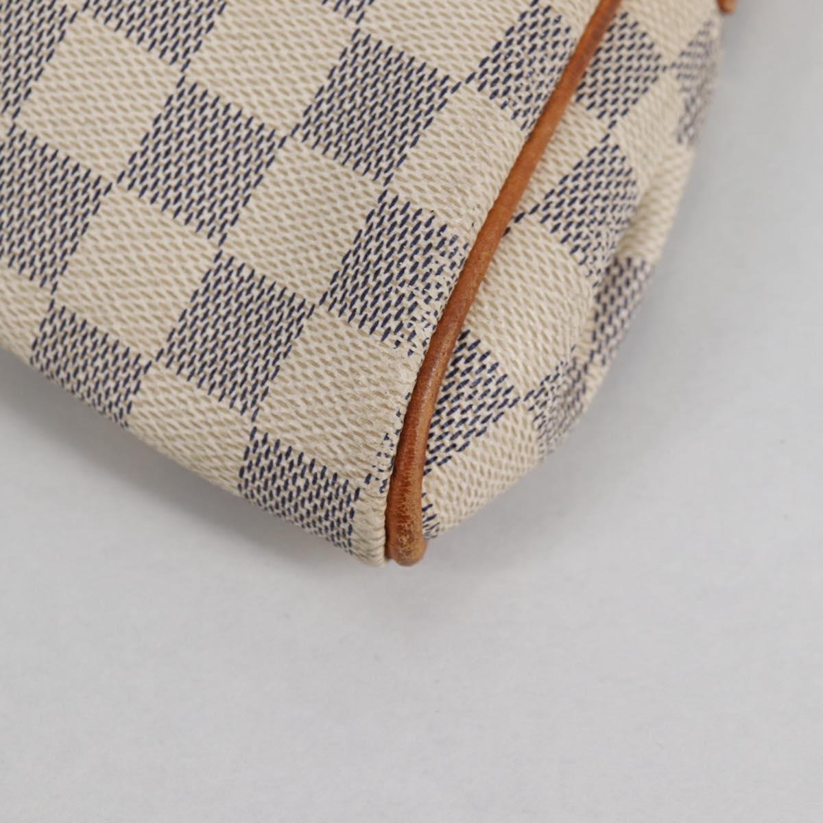 LOUIS VUITTON Damier Azur Eva Shoulder Bag 2way N55214 LV Auth yk19187