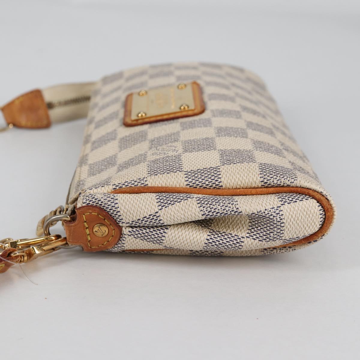 LOUIS VUITTON Damier Azur Eva Shoulder Bag 2way N55214 LV Auth yk19187