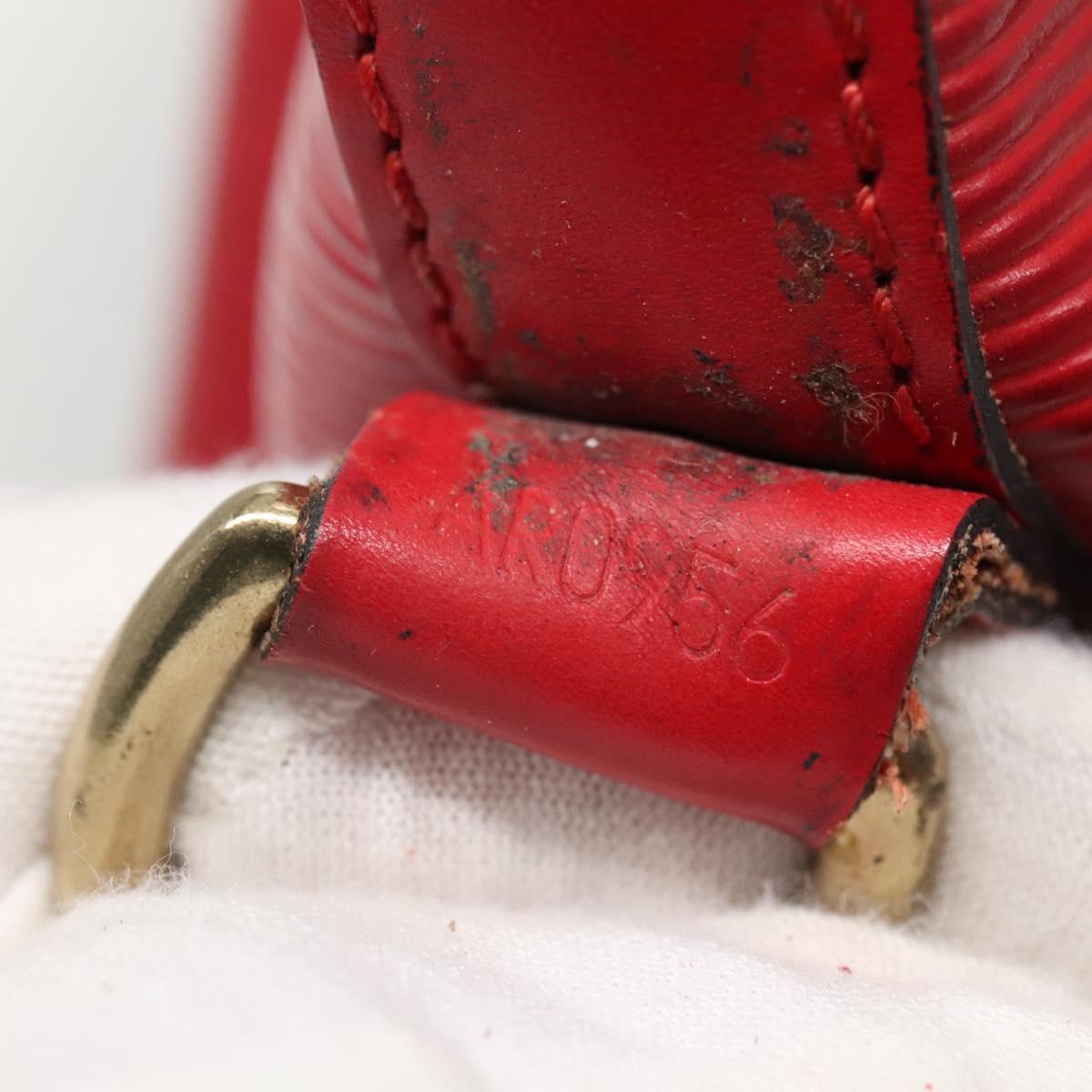 LOUIS VUITTON Epi Petit Noe Shoulder Bag Red M44107 LV Auth yk19188