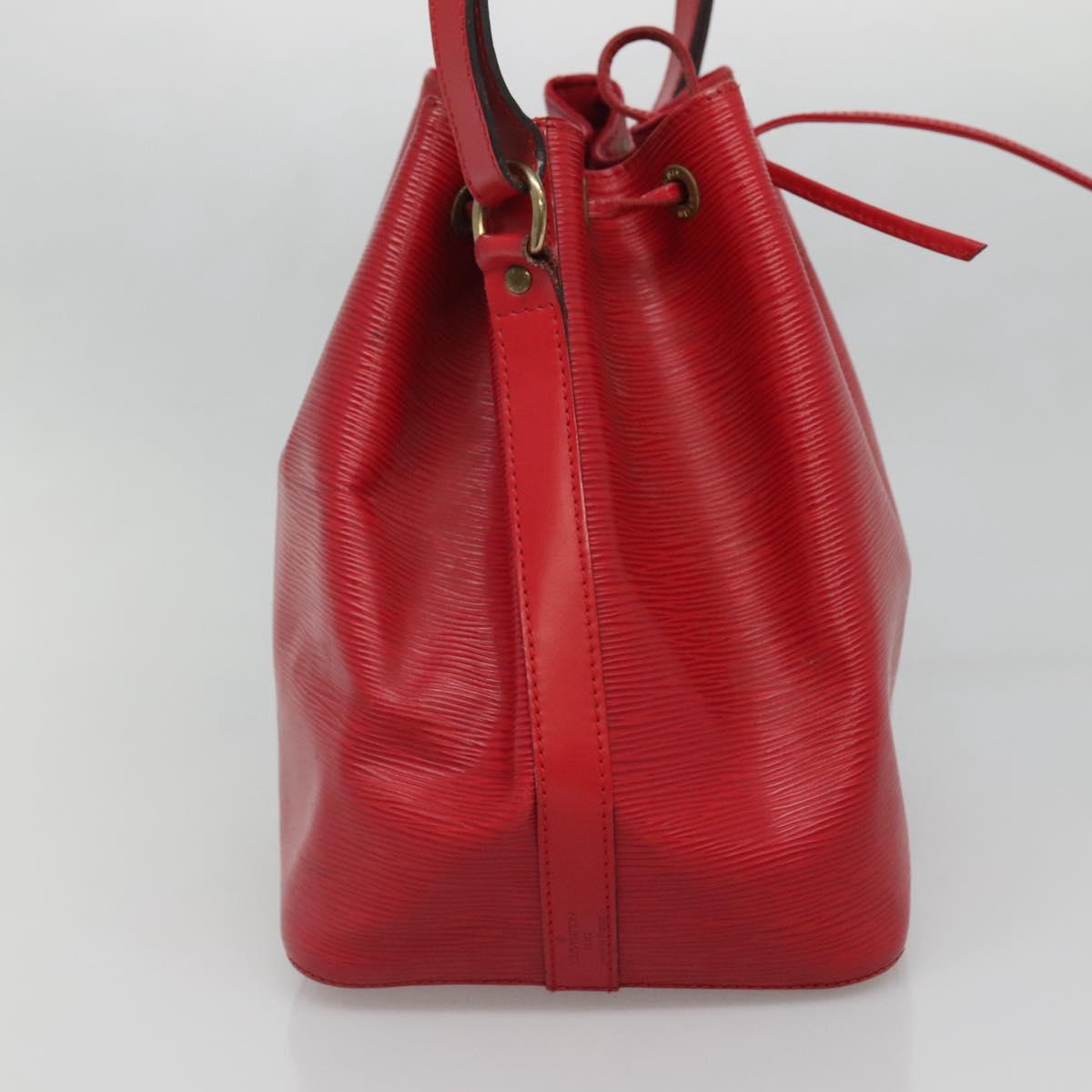 LOUIS VUITTON Epi Petit Noe Shoulder Bag Red M44107 LV Auth yk19188