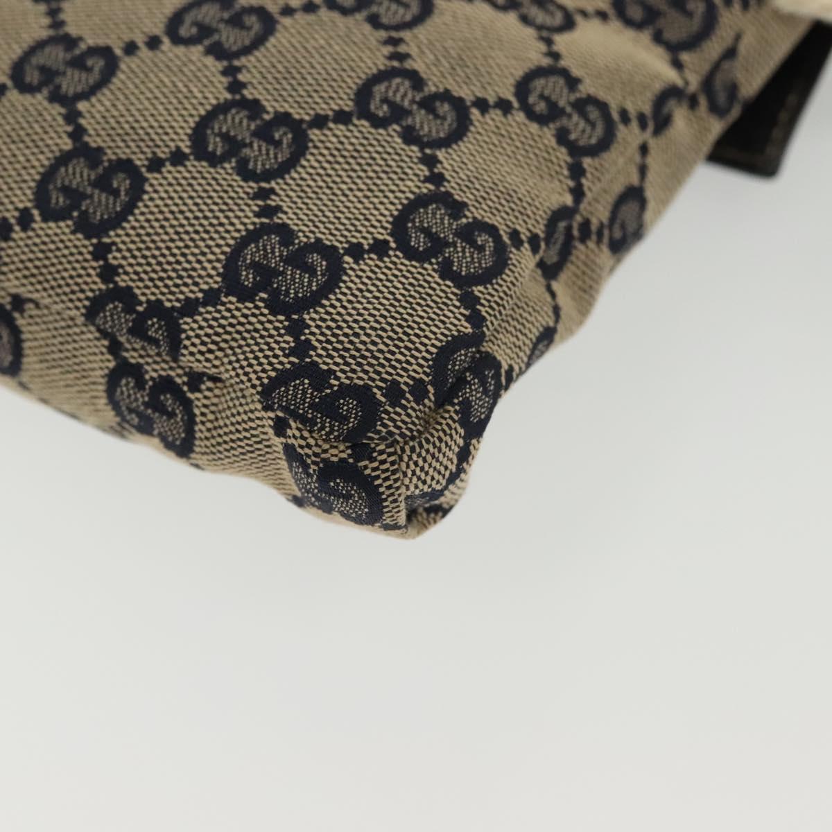 GUCCI GG Canvas Sherry Line Waist bag Red Navy 28566 Auth yk19246