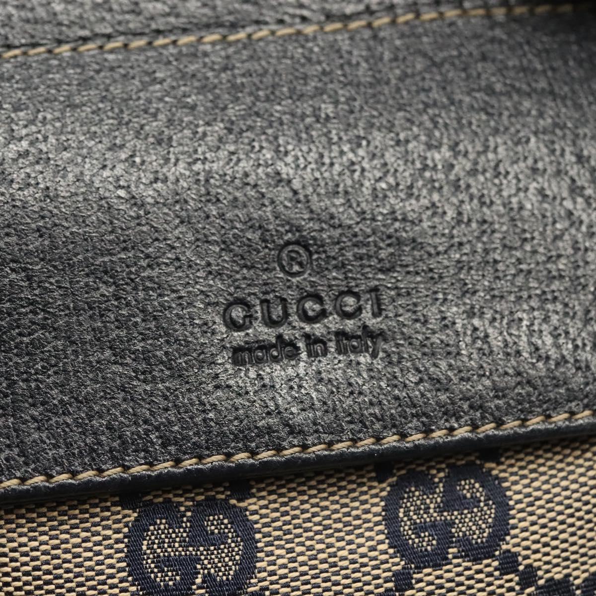 GUCCI GG Canvas Sherry Line Waist bag Red Navy 28566 Auth yk19246