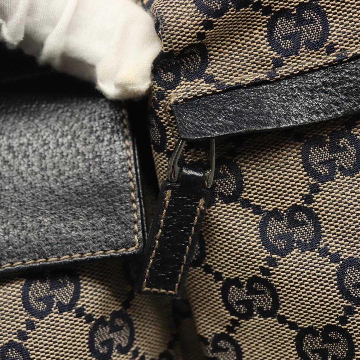 GUCCI GG Canvas Sherry Line Waist bag Red Navy 28566 Auth yk19246