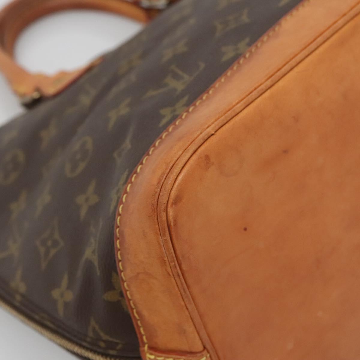 LOUIS VUITTON Monogram Alma Hand Bag M51130 LV Auth yk19286