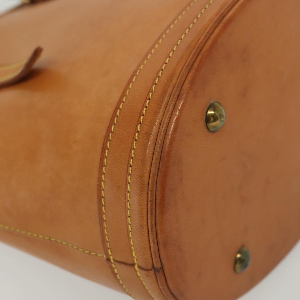 LOUIS VUITTON Nomad Leather Bucket PM Shoulder Bag Beige M85001 LV Auth yk19293