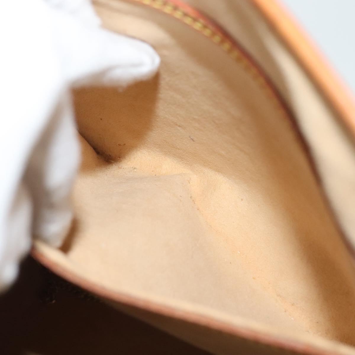 LOUIS VUITTON Nomad Leather Bucket PM Shoulder Bag Beige M85001 LV Auth yk19293