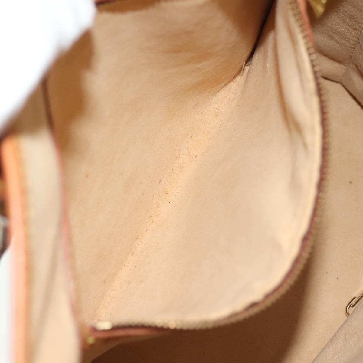 LOUIS VUITTON Nomad Leather Bucket PM Shoulder Bag Beige M85001 LV Auth yk19293