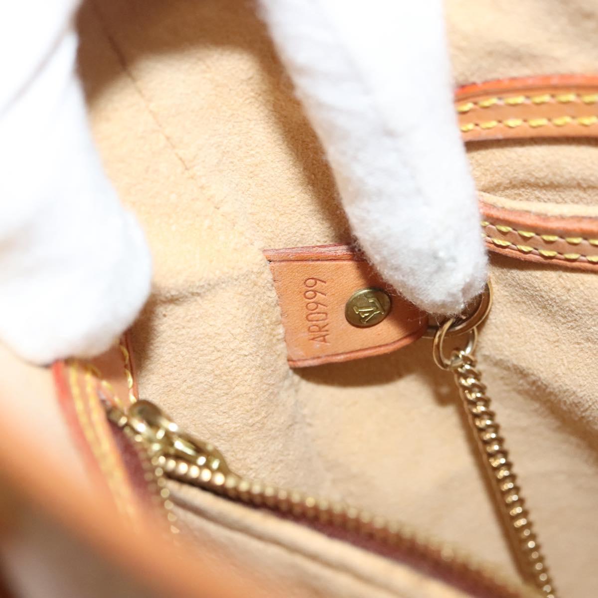 LOUIS VUITTON Nomad Leather Bucket PM Shoulder Bag Beige M85001 LV Auth yk19293