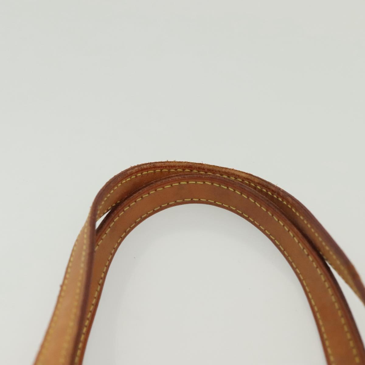 LOUIS VUITTON Nomad Leather Bucket PM Shoulder Bag Beige M85001 LV Auth yk19293