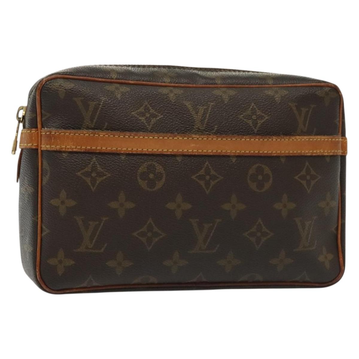 LOUIS VUITTON Monogram Compiegne 23 Clutch Bag M51847 LV Auth yk19297