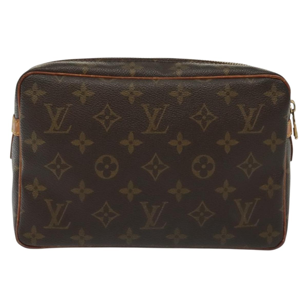 LOUIS VUITTON Monogram Compiegne 23 Clutch Bag M51847 LV Auth yk19297