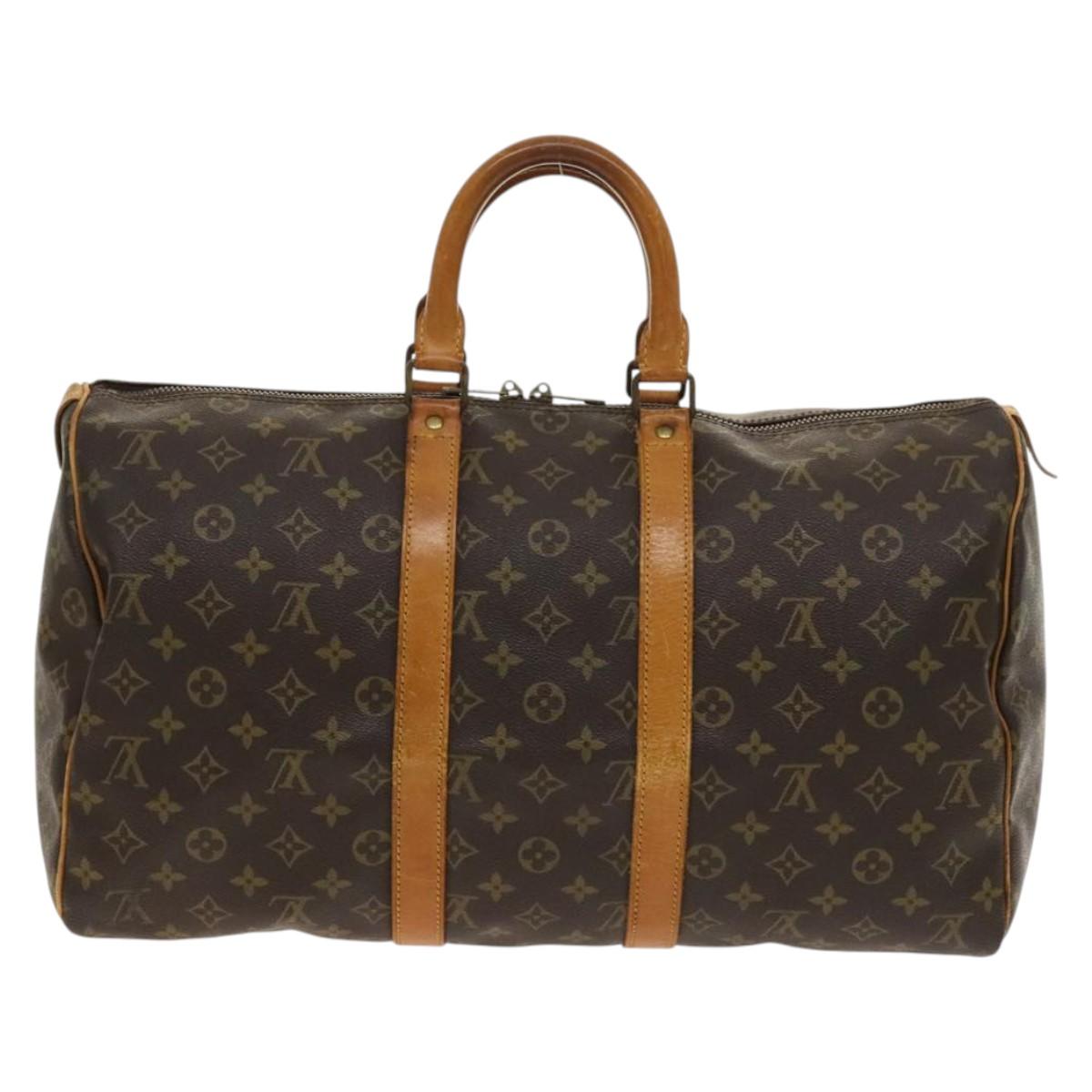 LOUIS VUITTON Monogram Keepall 45 Boston Bag M41428 LV Auth yk19301