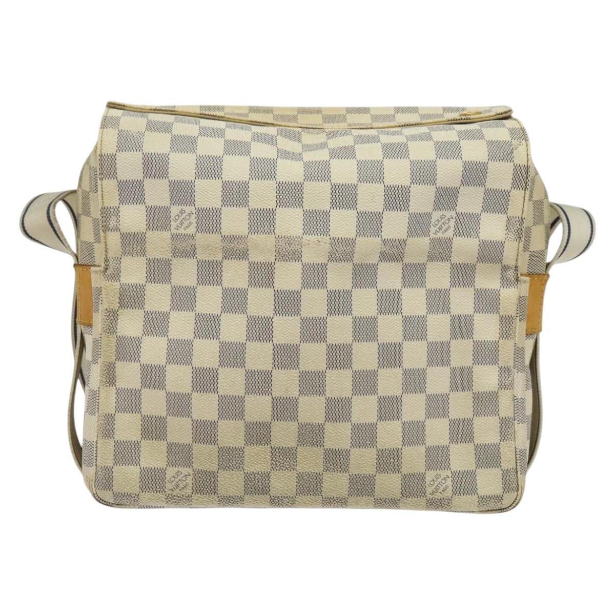 LOUIS VUITTON Damier Azur Naviglio Shoulder Bag N51189 LV Auth yk19310