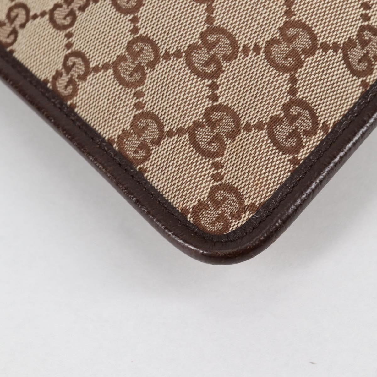 GUCCI GG Canvas Shoulder Bag Beige Silver 27639 Auth yk19324V
