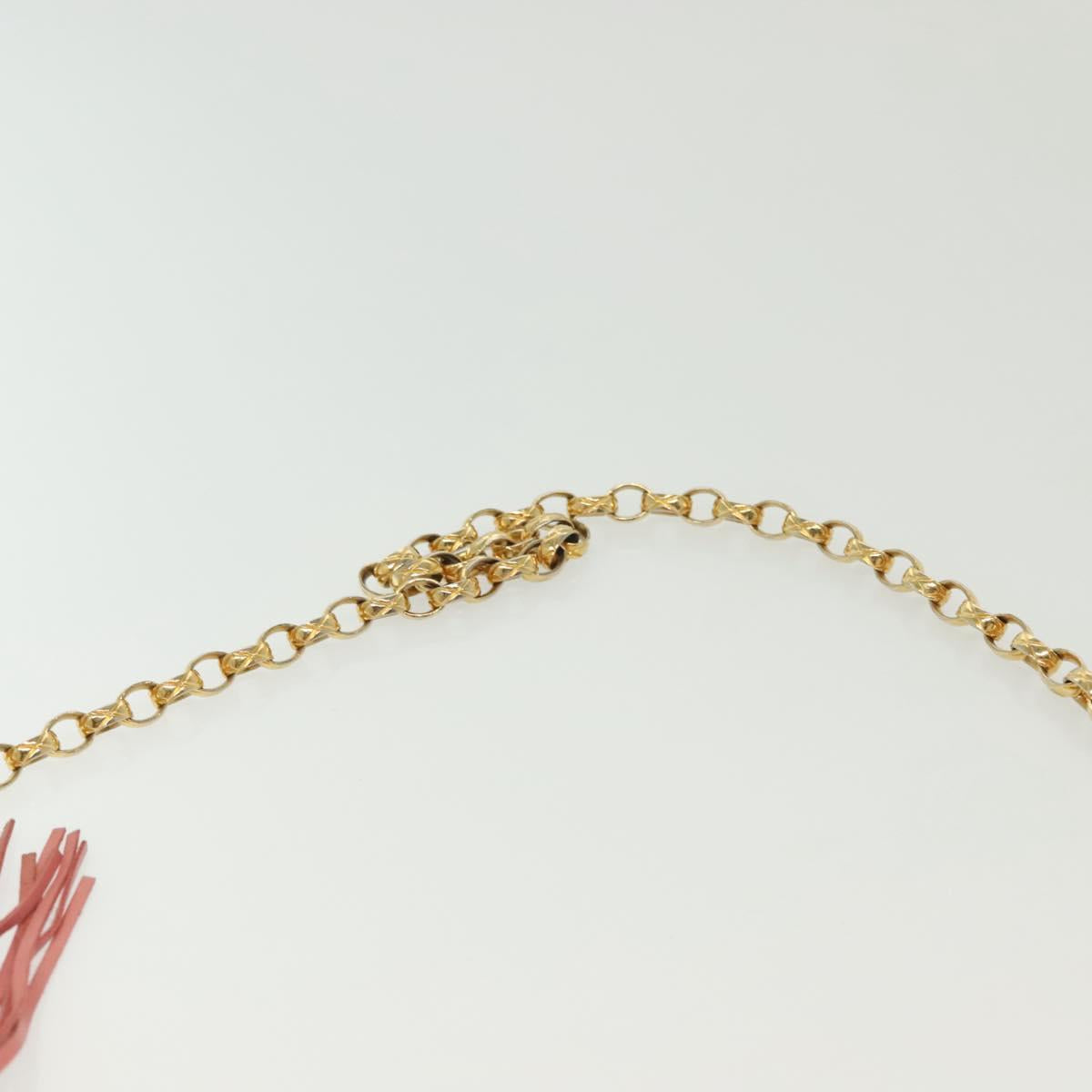 CHANEL Matelasse Chain Shoulder Bag Lamb Skin Pink Gold CC Auth yk19334